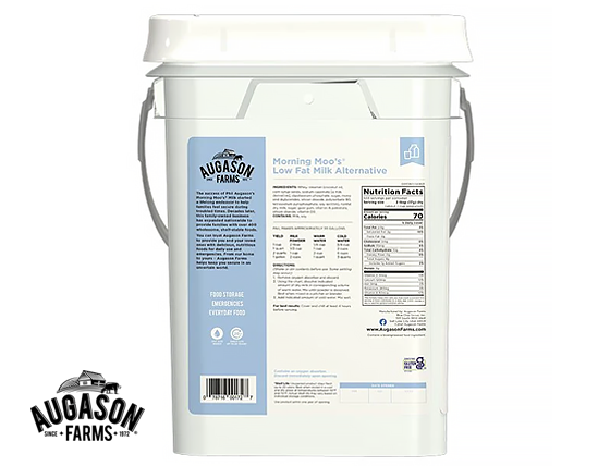 Augason Farms: Morning Moos Lowfat Milk Alternative Pail